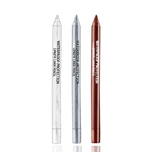 IONSGAKO Eyeliner Pencil,Waterproof Eye Liner,Eyeliner Pen,Beautiful Eye Makeup (White Series)
