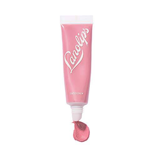 Lanolips Tinted Balm Rose - Natural Lanolin-Based Balm with Color + Gloss for Shiny, Hydrated Lips (12.5g / 0.44oz)