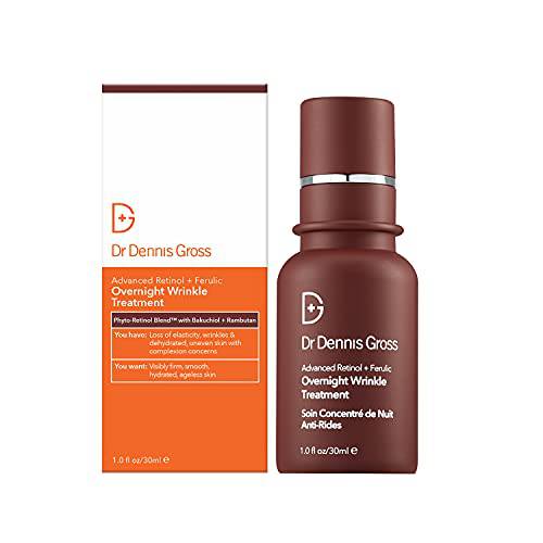 Dr. Dennis Gross Advanced Retinol + Ferulic Overnight Wrinkle Treatment: Visibly Firm, Restore Hydration & Reduce the Look of Wrinkles, 1 oz