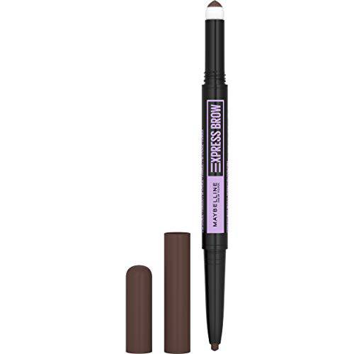 Maybelline New York Maybelline Express Brow 2-in-1 Pencil and Powder, Deep Brown, 0.02 Fl. Ounce, 260 Deep Brown, 0.02 fluid_ounces (Pack of 2)
