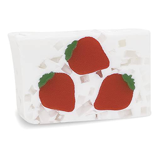 Primal Elements Strawberries Wrapped Bar Soap, Red