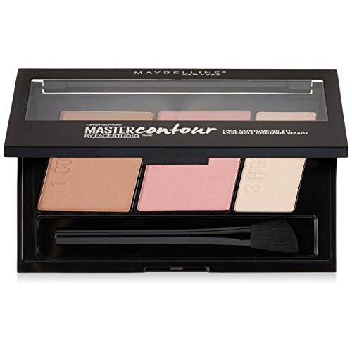 Maybelline Master Contour Face Contouring Kit, Light to Medium, 1 Count