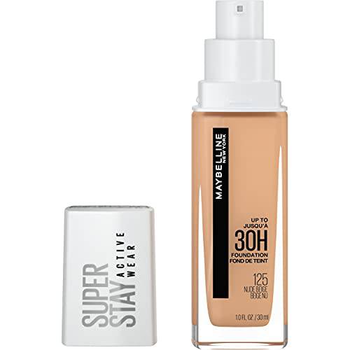 Maybelline Super Stay Full Coverage Liquid Foundation Makeup, Nude Beige, 1 fl. oz. (Packaging May Vary)