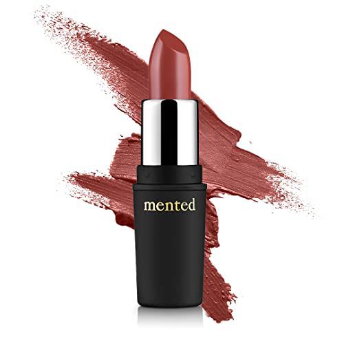 Mented Cosmetics | Semi Matte Nude Lipstick, Brown Bare | Vegan, Paraben-free, Cruelty-free | Nude Pink Brown, Long Lasting Lipstick