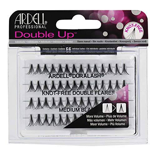 Ardell Double Individuals Knot Free Double Flares Black Med (3 Pack)