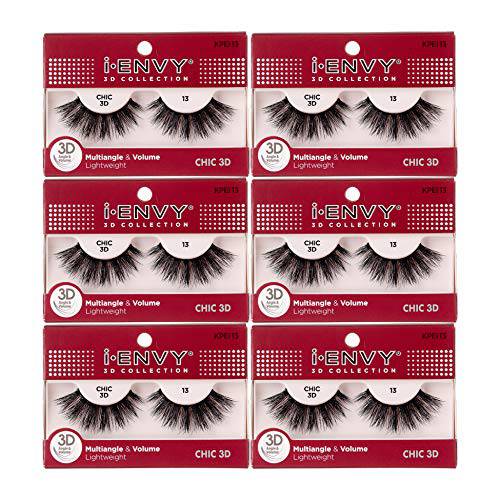 i-Envy 3D Glam Collection Multi-angle & Volume (6 PACK, KPEI13)