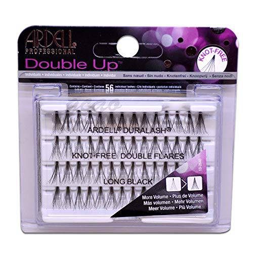 Ardell Double Individuals Knot Free Double Flares Black Long (3 Pack)