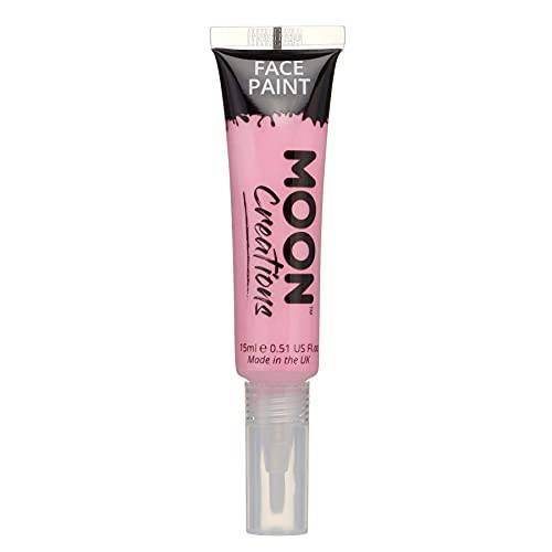 Face & Body Paint with Brush Applicator by Moon Creations - 0.50fl oz - Pink