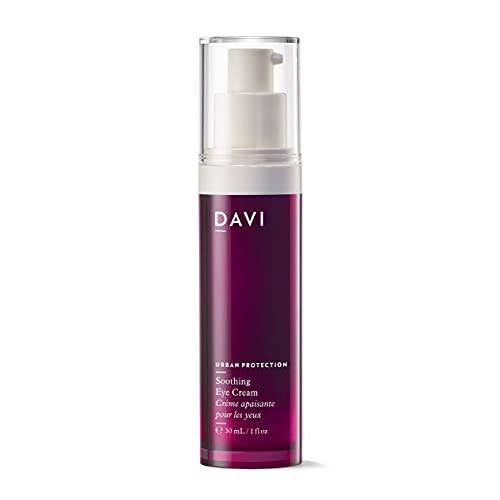 DAVI Soothing Eye Cream with Blue Light Protection | Under Eye Cream for Dark Circles and Puffiness | Anti-Aging Eye Cream for Dry Skin | All Natural | Non-GMO | Paraben-Free | Cruelty-Free | 1 Fl Oz