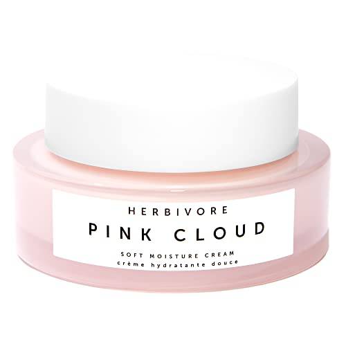 HERBIVORE Botanicals Pink Cloud Soft Moisture Cream – Daily Moisturizer with Tremella Mushroom and Squalane Plumps and Hydrates with a Natural Dewy Finish (1.7 oz)