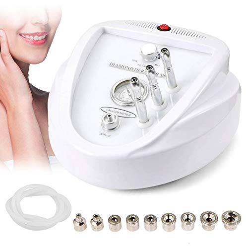 UNOISETION Diamond Microdermabrasion Machine - 3 In 1 Diamond Dermabrasion Machine Professional for Facial Peeling Skin Care, Home Microdermabrasion with Spray Bottles (White)
