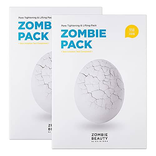 SKIN1004 Zombie Pack (2boxes - 8ea) | Wash off Face Mask for Aging Skin, Fine Lines Wrinkles, Enlarged Pores, Dryness, Lifting and Hydrating