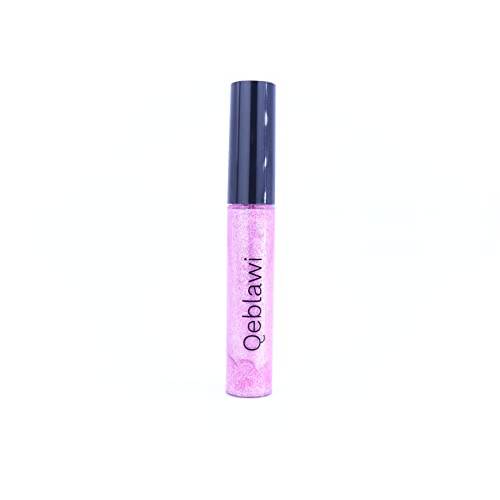 Qeblawi Glitter Lip Gloss (Light Pink)| Butter Gloss, Slip-On Gloss, No tacky feel, High Shine Gloss| Contains Natural Ingredients