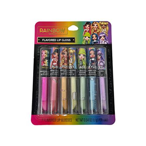 Rainbow High Girls Teens 7pk Lip Gloss Wand Set