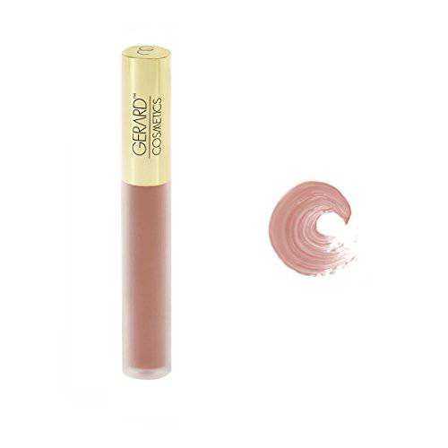 Gerard Cosmetics Hydra Matte Liquid Lipstick - Nourishing Ingredients Moisturizes and Hydrates Lips - Coats Lips with Smooth, Metallic Color - No Flaking or Smudging - Bare It All - 0.085 oz