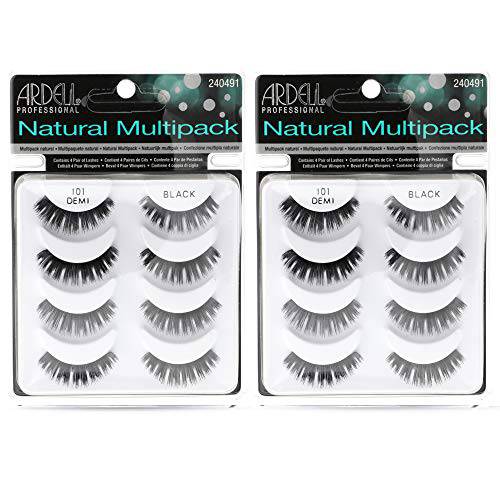Ardell Natural Multipack Lashes 101 Black, 4 Pairs x 2 Pack