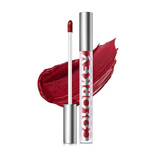 COLORKEY Airy Velvet Lip Gloss Lightweight Matte Liquid Lipstick, Soft Matte Lip Cream, Lip Glaze, Long Lasting Lip Tint No Fading Non-stick Cup Lip Lacquer (R666)