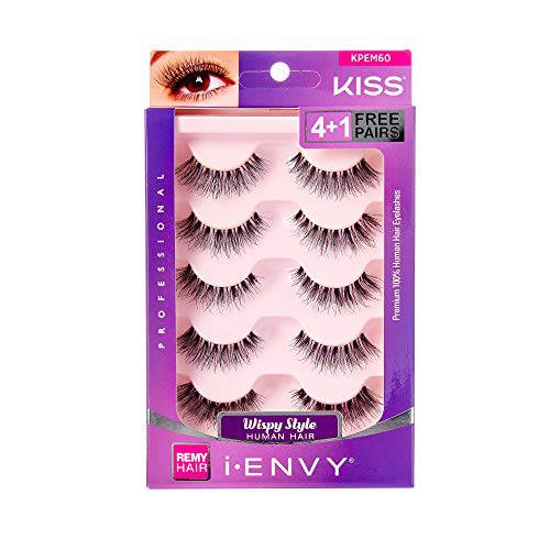 iEnvy by Kiss So Wispy 03 Strip Eyelashes 5 Pair Value Pack KPEM60 Natural Wispies Style