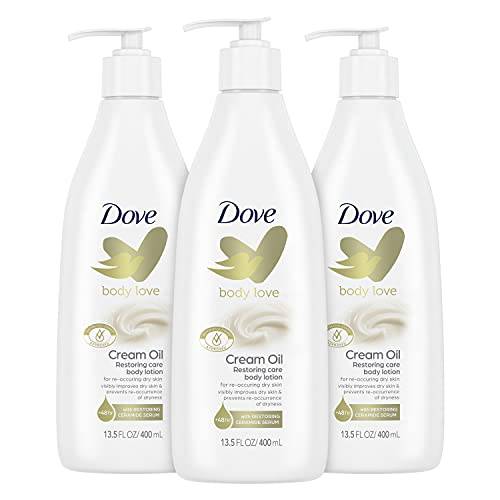 Dove Body Love Body Lotion for Reoccuring Dry Skin Restoring Care Visibly Improves Very Dry Skin 13.5 oz 3 Count