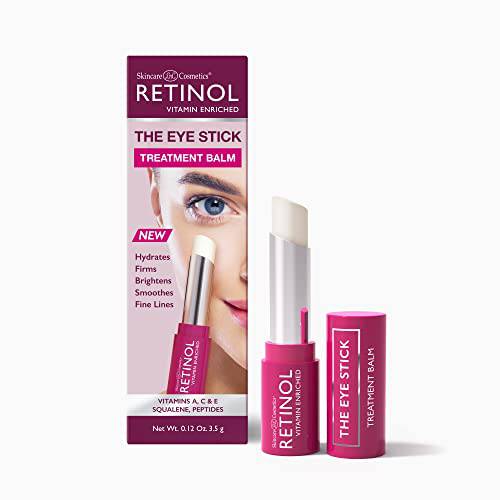 Retinol Anti-Aging Eye Stick – Treatment Balm – Your Beauty Secret for Younger Looking Eyes – Hydrates, Firms, Brightens, and Smooths Fine Lines – Vitamin A, C and E Minimizes Age’s Effect on Eyes