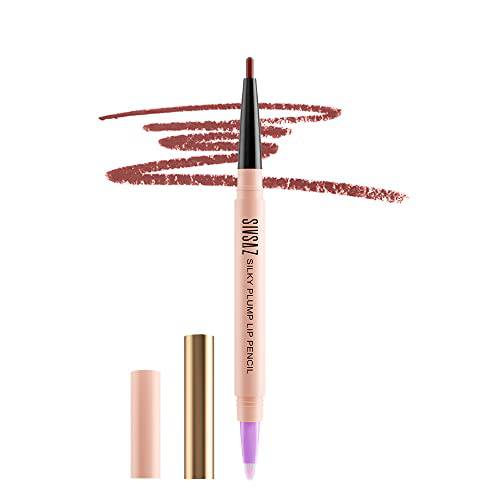 SIVSAZ Lipstick and Lip Liner Makeup, Liquid Lipstick Matte Long Lasting, Shape and Fill the Lips, High Color and Long-Lasting Professional Makeup Lip Pencil （04）