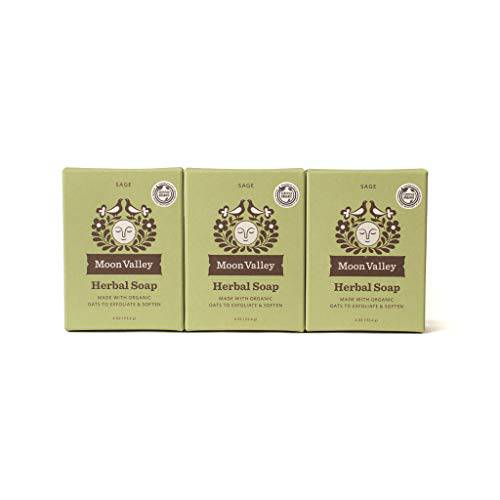 HERBAL SOAP - SAGE by MOON VALLEY (3PACK)