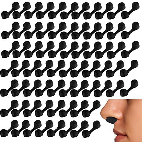 150 Pieces Nose Plug Filter Bulk Disposable Nose Dust Filters Nostril Filters Spray Nose Filter Sponge Nose Plugs for Women Men Sunless Spray Tanning Outdoor Dust Construction Areas (Black)