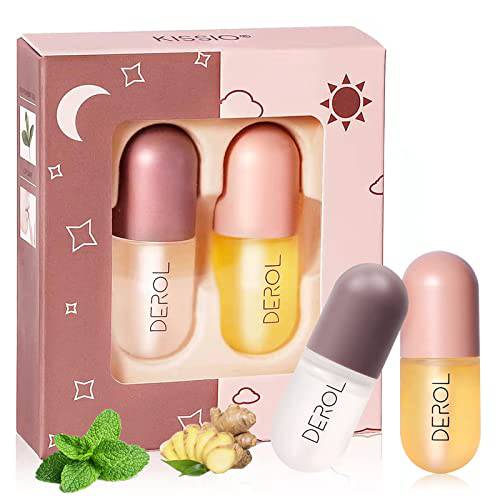 alkcam lip plumper,Natural Plumping And Lip Care Serum,Plumping Lip Enhancer,Beautiful Plumping,Moisturizing And Reducing Fine Lines,Day And Night 2 Count (Pack of 1)