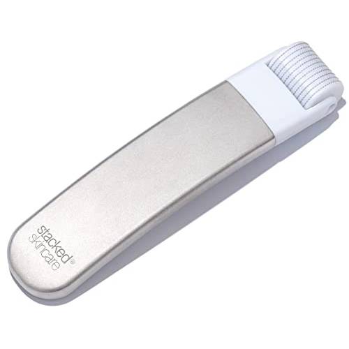 Stacked Skincare - Microneedling Roller and Hair Removal Tool, Creates a Vibrant and Even Complexion, Supports Healthy Skin, 1 Count