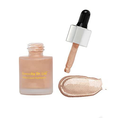 EpiLynx by Dr. Liia Liquid Highlighter Drops with Mica For Contouring and Creating an Illuminating Glow, Sparkles - Allergen Free, Vegan - Morning Latte, 30mL