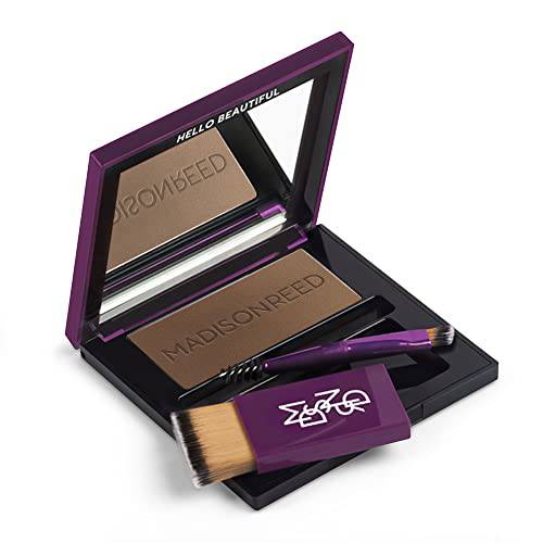 Madison Reed Root Touch Up + Brow Filler, Sabbia Light Brown, Instant Gray Coverage, Fills in Brows & Thinning Hairlines, Temporary Concealing Powder, 0.13 oz (60 uses)