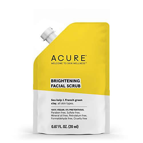 Acure Brightening Facial Scrub 0.67 Fl Oz Pack of 1