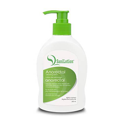 SANILOTION Hygienic Cleansing Lotion, Cleans, Moisturizes, and Hydrates Anorectal Area After Bowel Movement – Good for Daily Use
