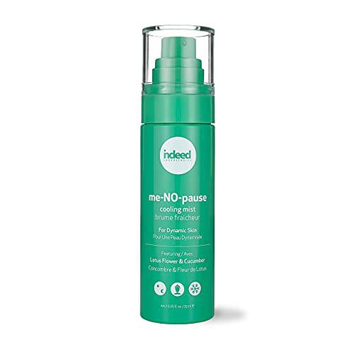 INDEED LABS Me-NO-Pause Cooling Mist Hydrating Spray for Aging Skin, Cucumber Mist Facial Spray, 75ml