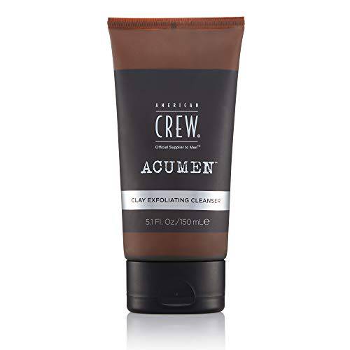 Men’s Exfoliating Face Cleanser by American Crew, Daily Clay Cleanser, 5.1 Fl Oz
