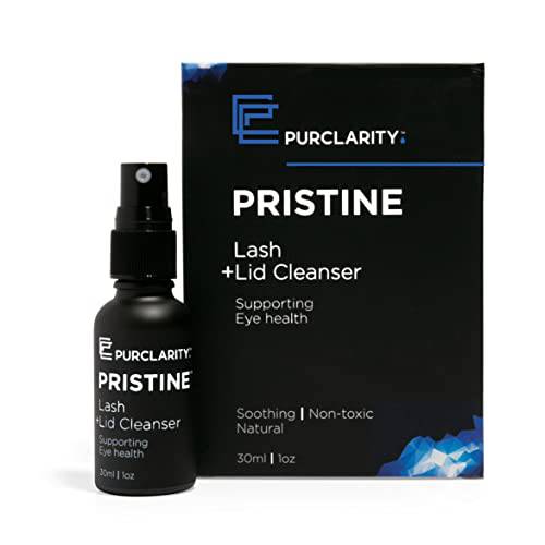 PURCLARITY Lid and Lash Cleanser Spray for Dry Itchy Inflamed Eyes Irritation Relief Eyelid Styes with Hypochlorous acid HOCL