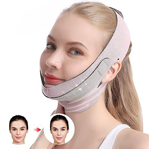 Reusable Face Slimming Strap, Reusable Double Chin Reducer, Anti Wrinkle and Firming Skin Face Slimmer