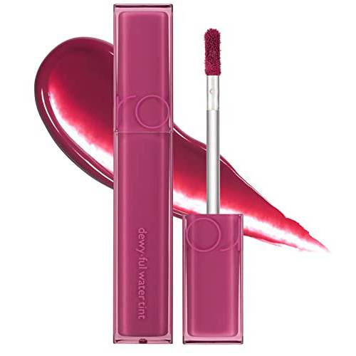 rom&nd Dewyful Water Tint Lip Gloss 0.18 fl oz (08 berry divine) Longlasting Lip Tint / Moisturizing Natural Lip Gloss MLBB
