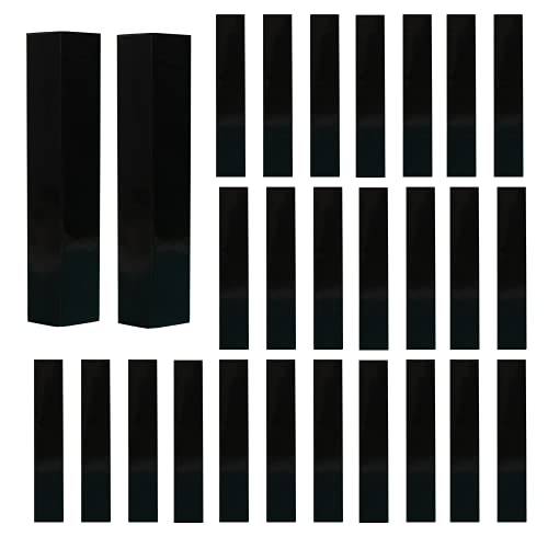 COSIDEA 50 PCS Empty Black Lip Gloss Boxes W21 xW21 xH121mm / 0.83*0.83*4.76 inch, Cosmetic Perfume / Mascara Box Packaging for Small Business Wholesale, small Kraft Paper Box Luxury Holder Wrapping