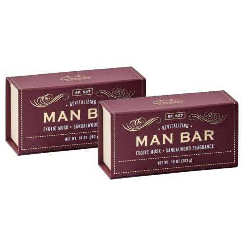 San Francisco Soap Company Man Bar Set of 2 10 oz. Soap Bars (Siberian Fir)