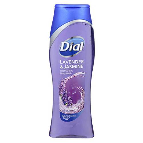 Dial Body Wash Lavender & Jasmine 16 Ounce Hydrating (473ml) (Pack of 3)