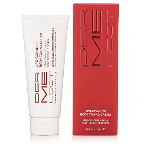 Dermelect Lipo Conquer Body Toning Cream for Body Anti Aging Cream with Retinol, Caffeine, Ginkgo Biloba, Tightening & Firming for Love Handles Cellulite Sagging Loose Skin Dimpling Stretch Marks 4 oz