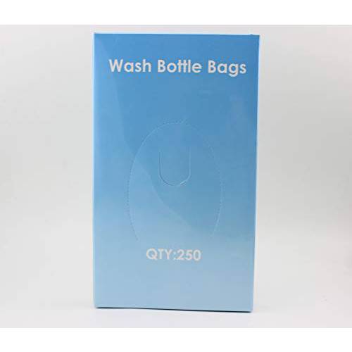 Tattoo Wash Bottle Bags BISIBITA2 Disposable Squeeze Bottle Cover Sleeves 250pcs (Clear)