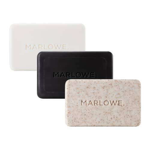MARLOWE. Soap Assortment | Exfoliating Soap Bar | Charcoal Soap Bar | Moisturizing Soap Bar | Amazing Scent