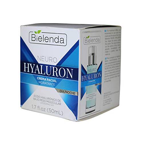Bielenda Neuro Hyaluron Hydrating Face Cream, 1.7 Oz. Day and Night.