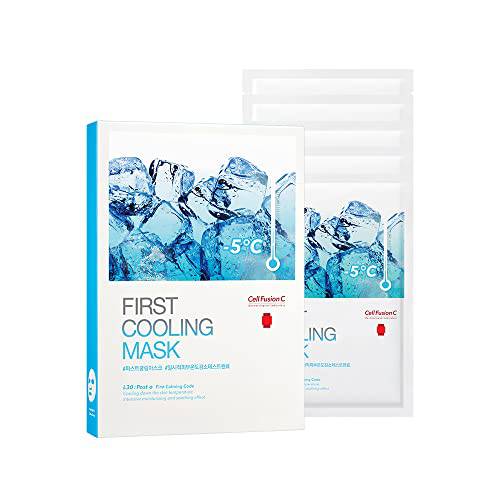Cell Fusion C Post Alpha First Cooling Sheet Mask- 5sheets | Moisturizing, Hydrating and Nourishing Facial Mask