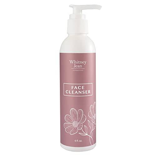 Face Cleaner by Whitney Jean, Gentle Facial Cleanser, Best Simple Daily Face Wash Skin Care Products, Face Wash for Women or Men with Vitamin C, Reduce Appearance of Acne, Face Makeup Remover, Hydrating Skin Care for Sensitive Skin, Oily Skin, Dry Skin