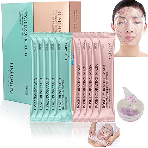 Jelly Masks for Facials ProRose Jelly Peel Off Hydrojelly Face Mask Powder Skin Care Kit, with Rose & Hyaluronic Acid for Deep cleaning, Christmas Thanksgiving Day DIY Spa Skin Care Gift for Women Men