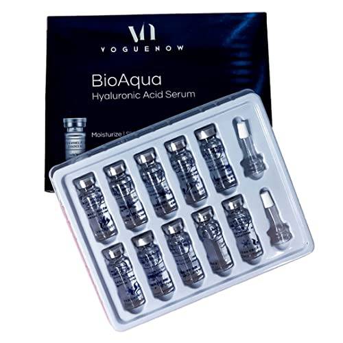 Hyaluronic Acid Serum Ampoules - 50ml - Anti Wrinkle and Anti Aging Serum - Moisturizing and Hydrating Facial Serum -10 Pcs Pack