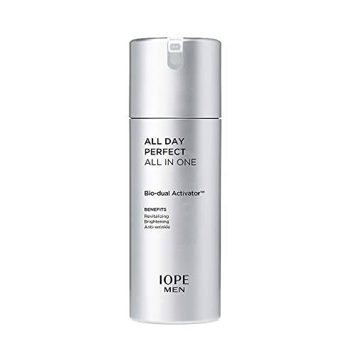 IOPE Men All-in-One Hydrating Gel, Skin Soothing and Brightening, Anti-aging Korean Skincare for All Skin Types by Amorepacific, 4.05 FL OZ